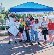 Organizers with BikeAAA and the Anne Arundel County Office of Transportation joined a Pit Stop at Annapolis' City Dock.