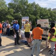 The Maryland Transit Administration and Maryland Department of Transportation joined the Bike to Work press conference at City Hall.